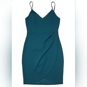 Eclipse Strapless Teal Dress